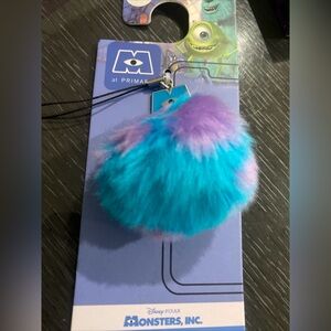 Monster Inc furry phone charm